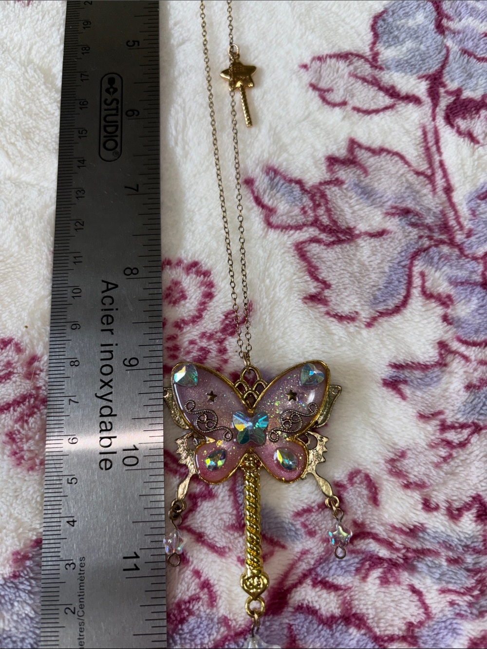 Sparkly Butterfly Necklace